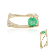 9K Russian Emerald Gold Ring (de Melo)