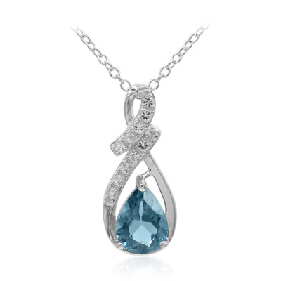 London Blue Topaz Silver Necklace