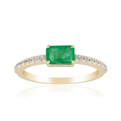 9K Zambian Emerald Gold Ring