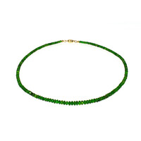 14K Russian Diopside Gold Necklace (Adela Gold)