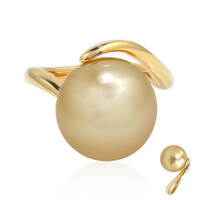 9K Golden South Sea Pearl Gold Ring (TPC)