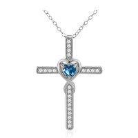 London Blue Topaz Silver Necklace