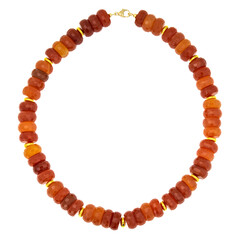 Carnelian Silver Necklace (CUSTODANA)