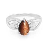 Red Tiger´s Eye Silver Ring