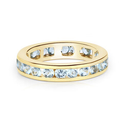 Swiss Blue Topaz Silver Ring