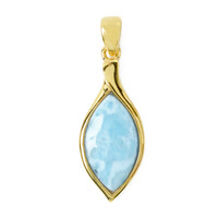 Larimar Silver Pendant