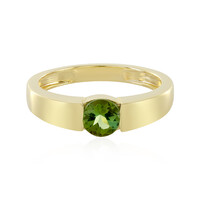Green Tourmaline Silver Ring
