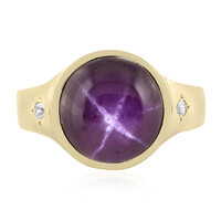 Star Garnet Silver Ring