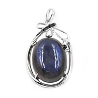 Labradorite Silver Pendant