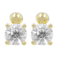 9K Zircon Gold Earrings (de Melo)