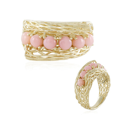 9K Pink Opal Gold Ring (Ornaments by de Melo)