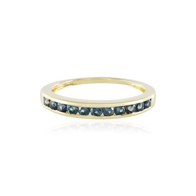 9K Blue Sapphire Gold Ring