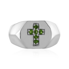 Russian Diopside Silver Ring