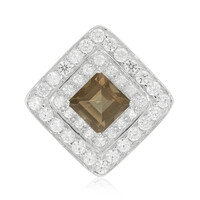 Smoky Quartz Silver Pendant