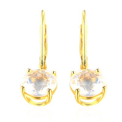 Blue Moon Quartz Silver Earrings