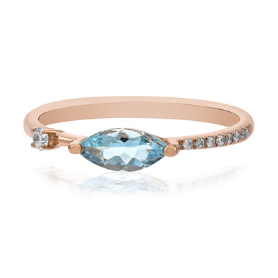 14K AAA Brazilian Aquamarine Gold Ring (CIRARI)