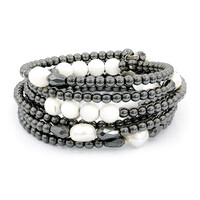 Hematite Silver Bracelet (Dallas Prince Designs)