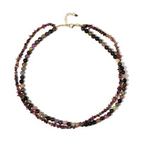 Fancy Tourmaline Silver Necklace