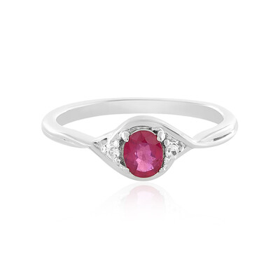 Bemainty Ruby Silver Ring