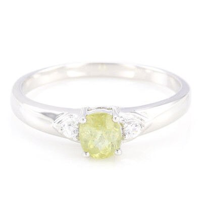 Cuprian Tourmaline Silver Ring