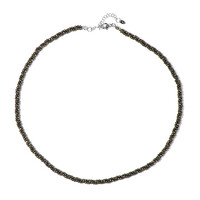 Pyrite Silver Necklace