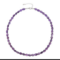 Zambian Amethyst Silver Necklace