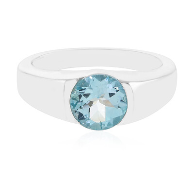 Sky Blue Topaz Silver Ring