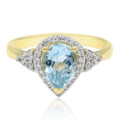 9K Medina Aquamarine Gold Ring
