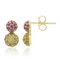 9K Yellow Sapphire Gold Earrings