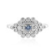Unheated Ceylon Blue Sapphire Silver Ring