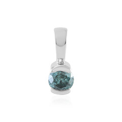 14K I2 Sky Blue Diamond Gold Pendant