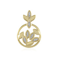 I2 (I) Diamond Silver Pendant