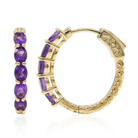 Zambian Amethyst Silver Earrings