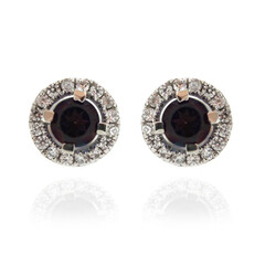 Mulburry Topaz Silver Earrings