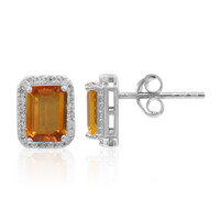 Madeira Citrine Silver Earrings