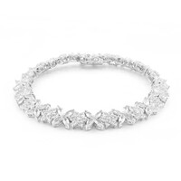 White Topaz Silver Bracelet