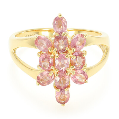 18K Unheated Padparadscha Sapphire Gold Ring (AMAYANI)