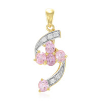 Padparadscha Sapphire Silver Pendant