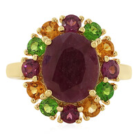 Ruby Silver Ring