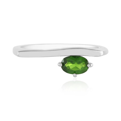 Russian Diopside Silver Ring
