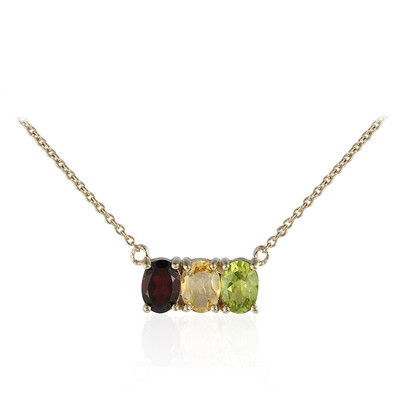 Garnet Silver Necklace