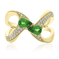 14K AAA Tsavorite Gold Ring (CIRARI)