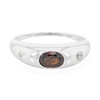Chocolate Zircon Silver Ring