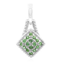 Tsavorite Silver Pendant