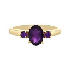 Zambian Amethyst Silver Ring