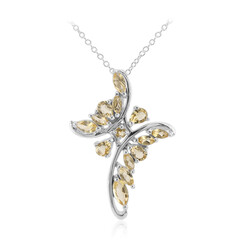 Citrine Silver Necklace