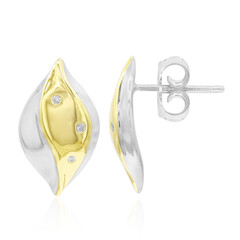 I1 (G) Diamond Silver Earrings