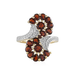 Mozambique Garnet Silver Ring