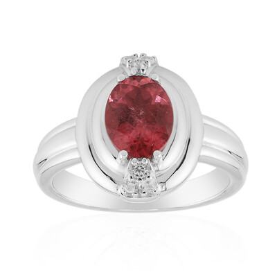 Brazilian Pink Tourmaline Silver Ring (Remy Rotenier)