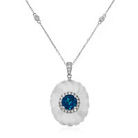 14K London Blue Topaz Gold Necklace (CIRARI)